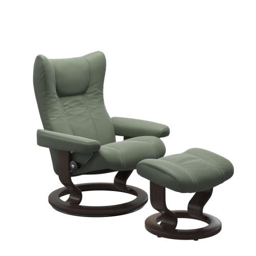 Кресло-реклайнер с пуфом  STRESSLESS WING (M) Classiс