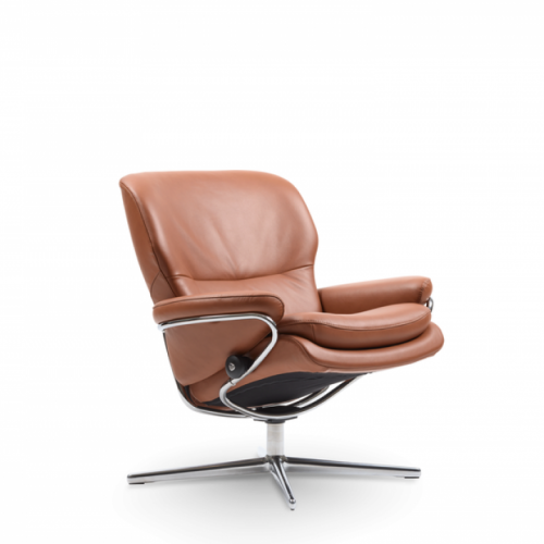 Кресло-реклайнер с пуфом STRESSLESS Rome Cross Low Back