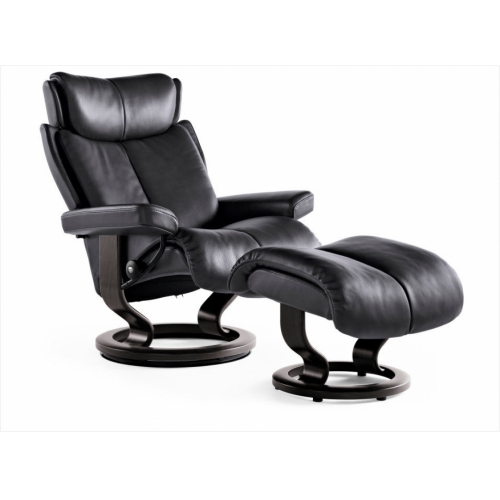 Кресло-реклайнер с пуфом Stressless Magic (M)  Classic
