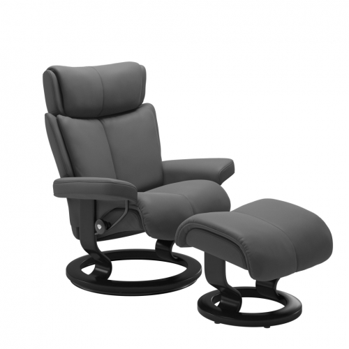 Кресло-реклайнер с пуфом Stressless MAGIC(M) Signature
