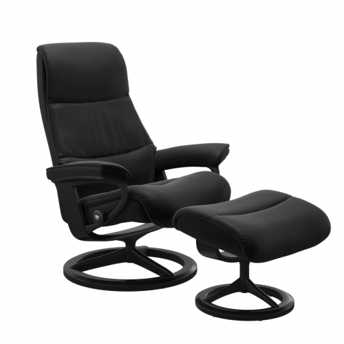 Кресло-реклайнер с пуфом  Stressless View(M) Signature